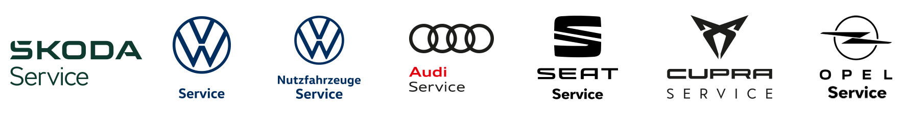 Skoda Service, VW Service, VW Nutzfahrzeuge Service, Audi Service, Seat Service, Cupra Service, Opel Service