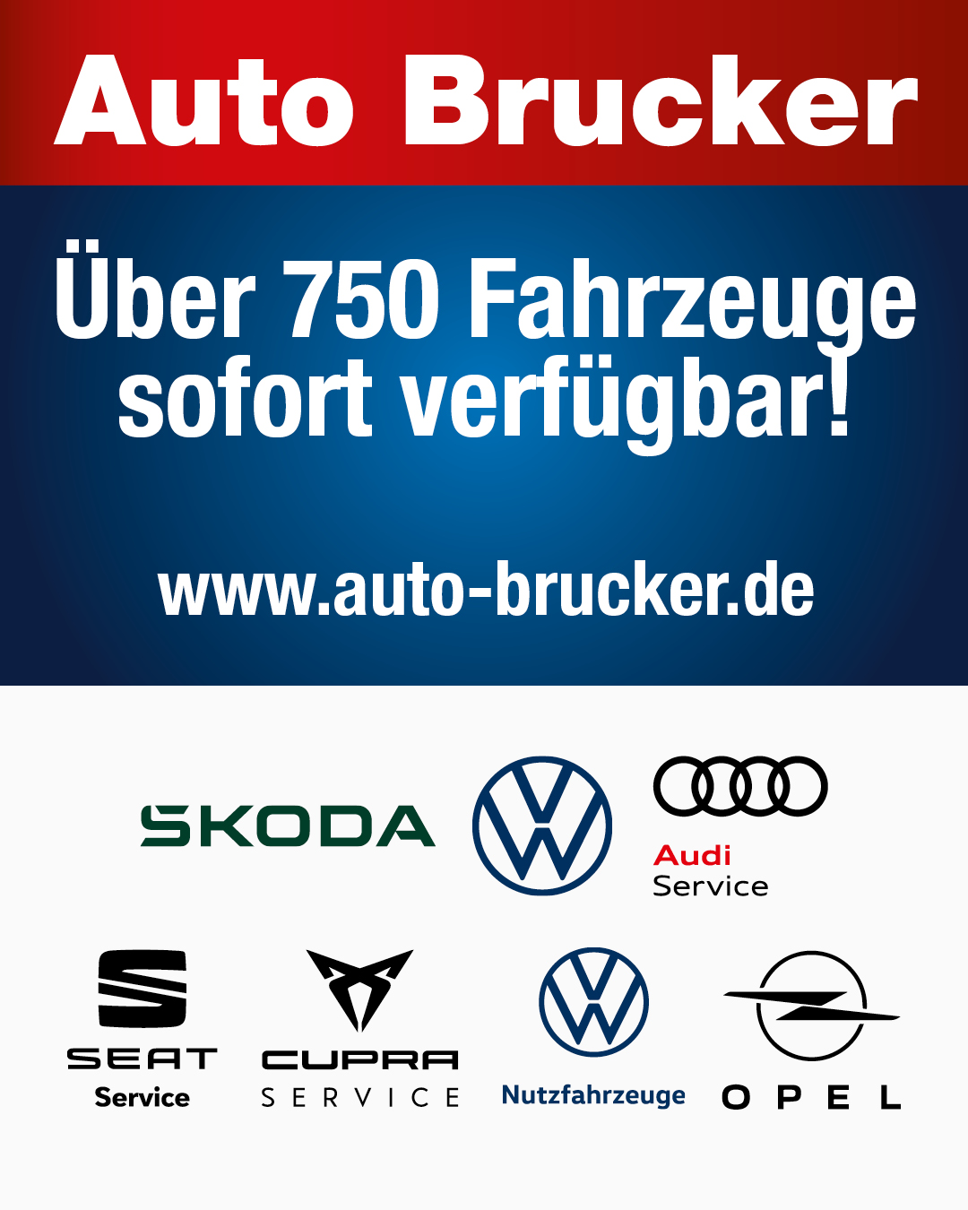 40_750Fahrzeuge_1080x1350px Über 750 Fahrzeuge sofort verfügbar! Zur Suche