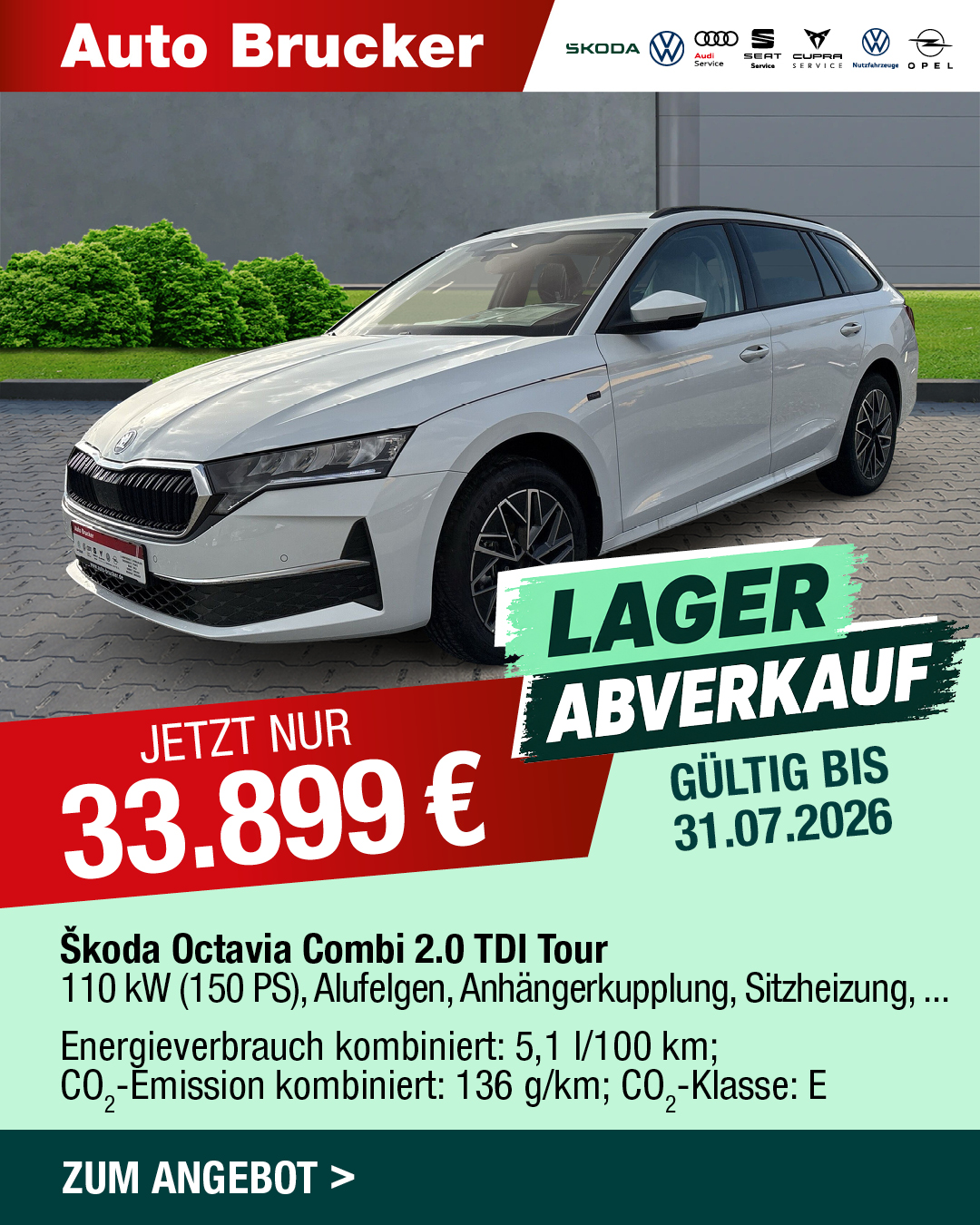 Lagerabverkauf Skoda Neuwagen
