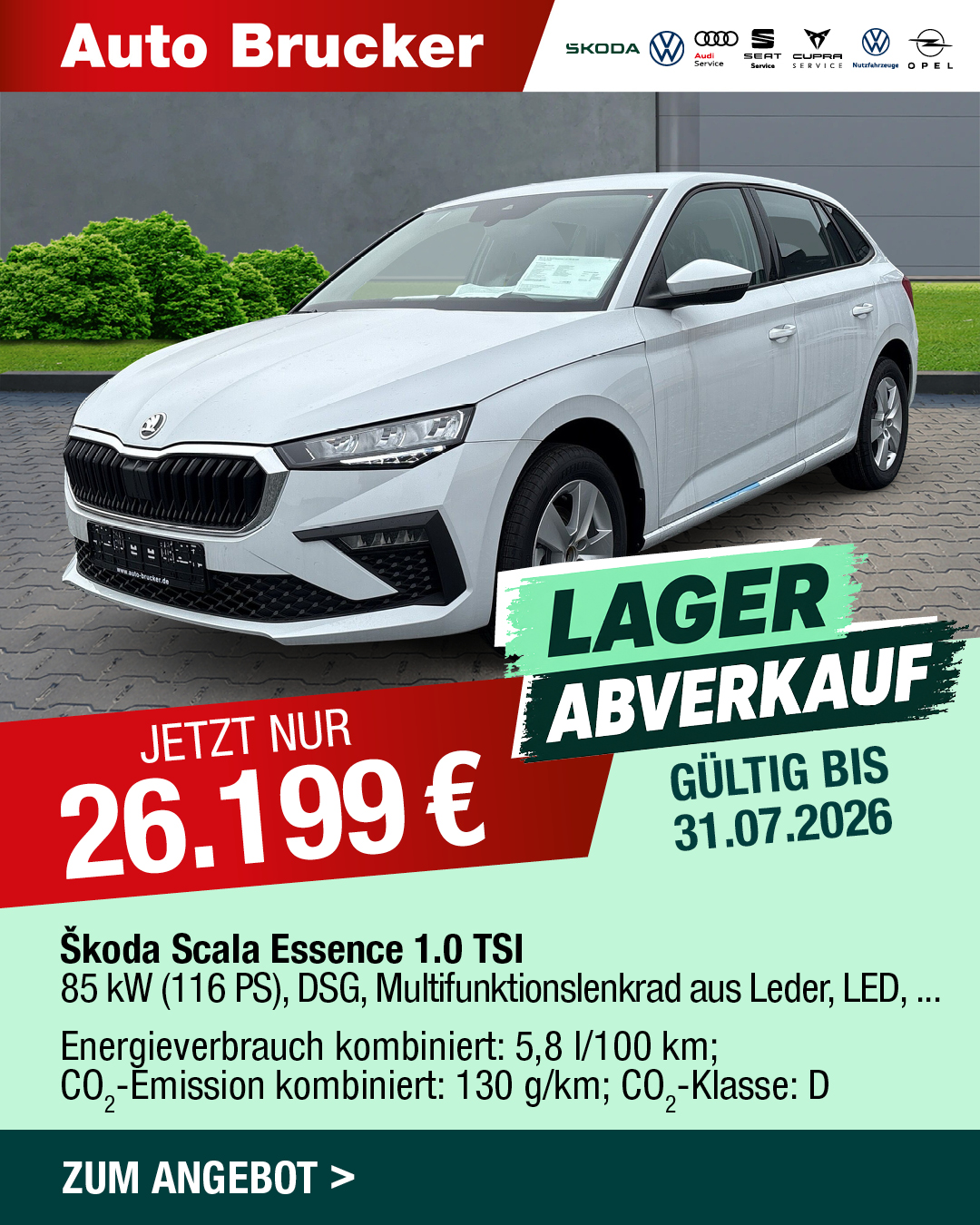 Lagerabverkauf Skoda Neuwagen