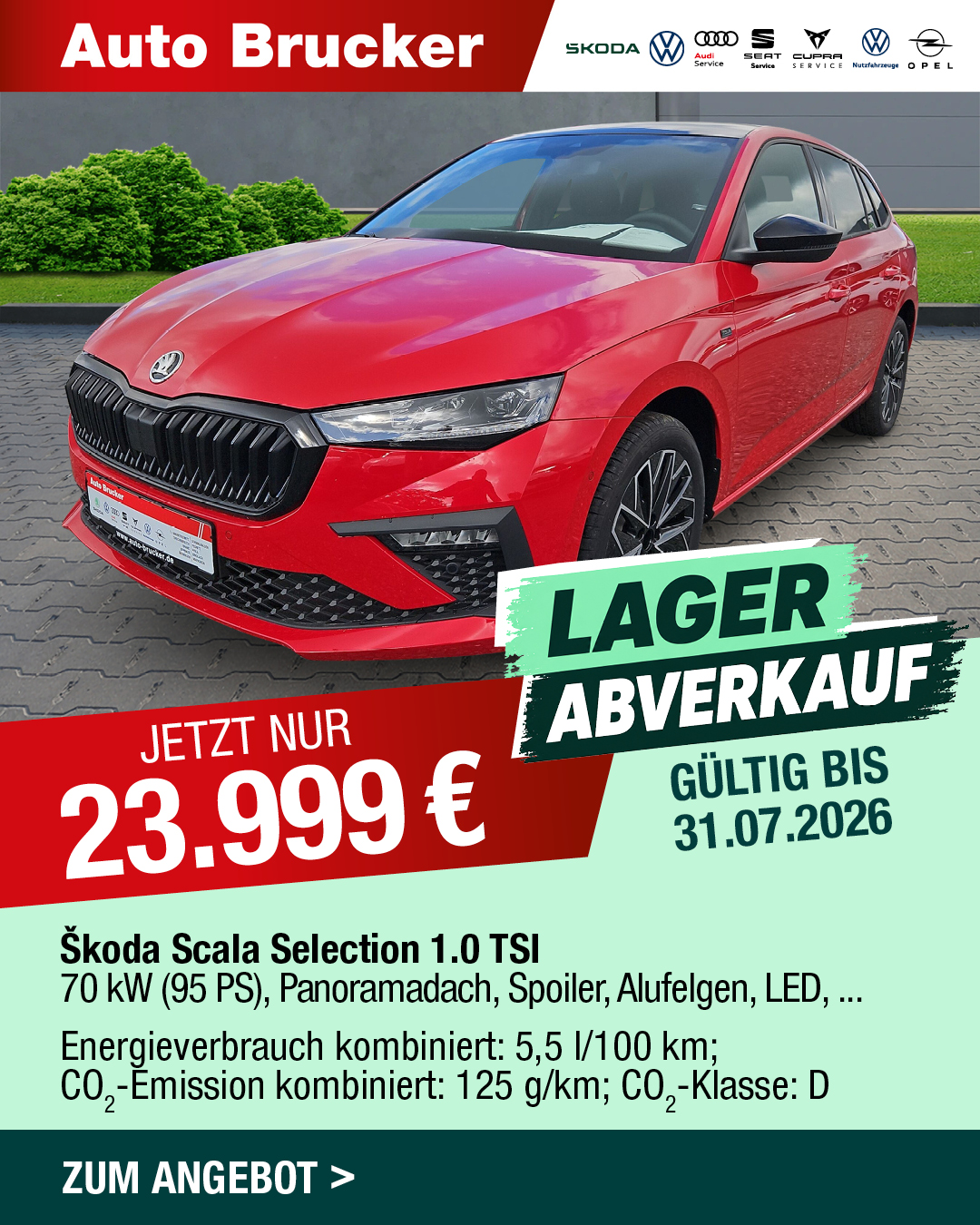 Lagerabverkauf Skoda Neuwagen