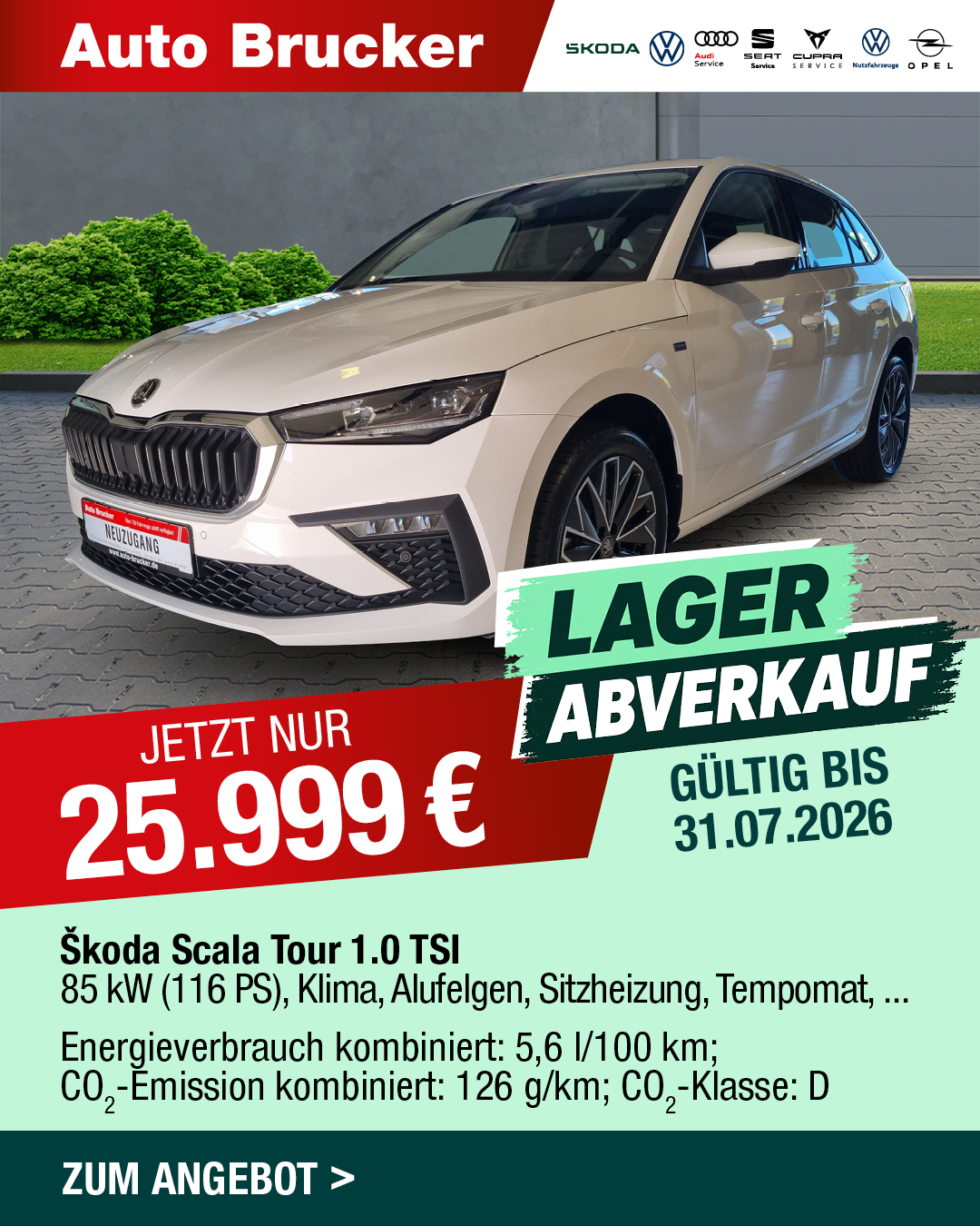 Lagerabverkauf Skoda Neuwagen