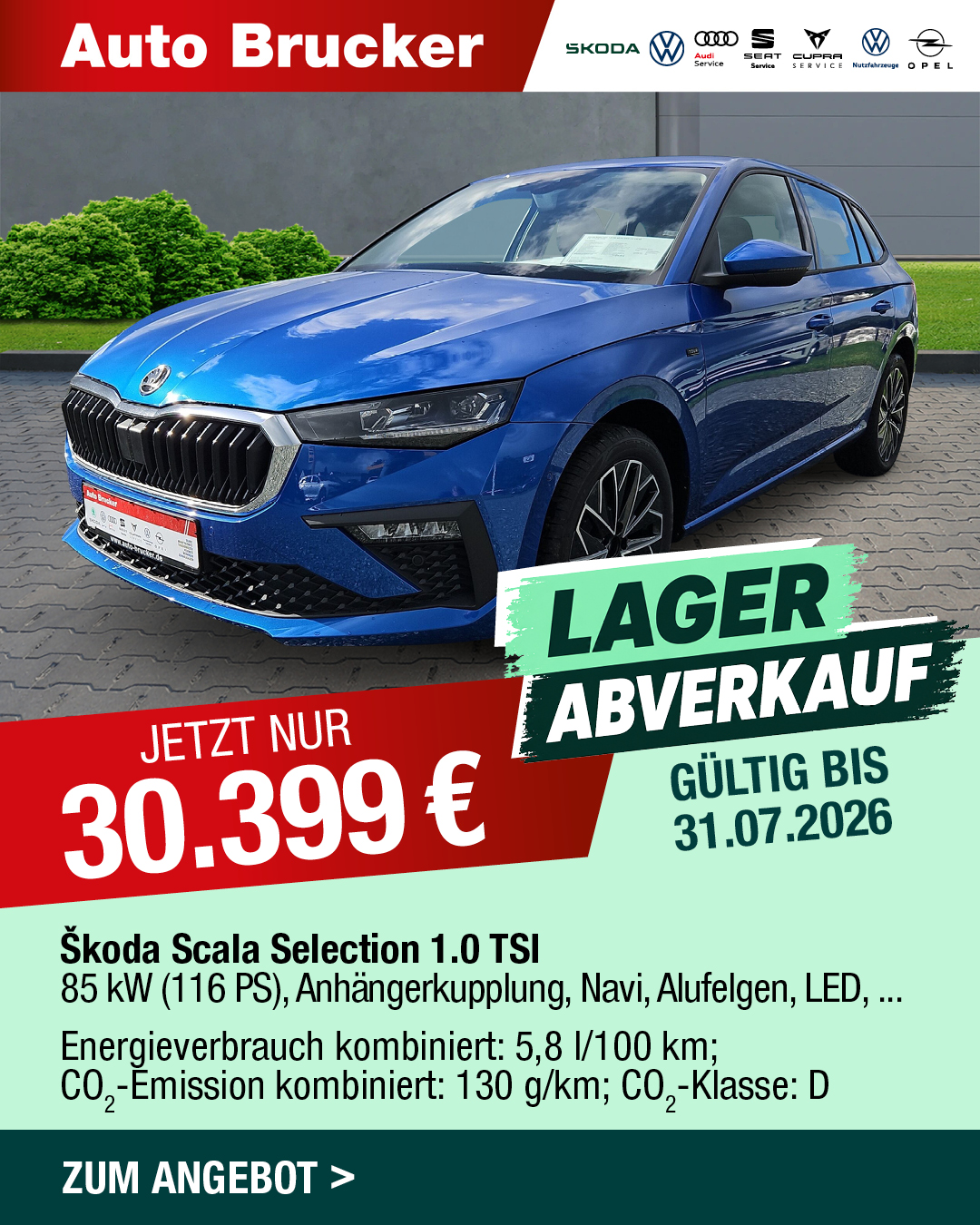 Lagerabverkauf Skoda Neuwagen