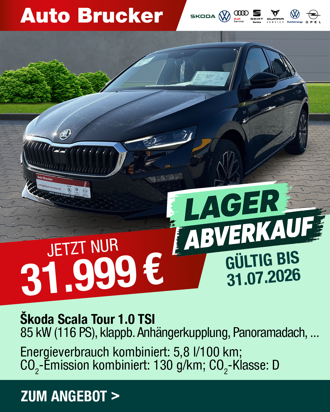 Lagerabverkauf Skoda Neuwagen