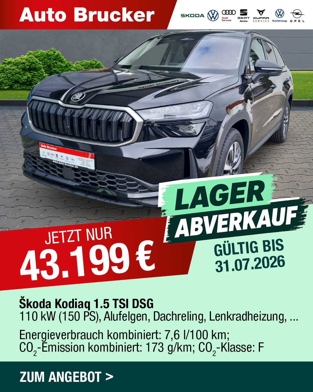 Lagerabverkauf Skoda Neuwagen